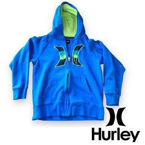 🍃2/$20🍃 Hurley Kids' Zipup Hoodie, Blue, Large